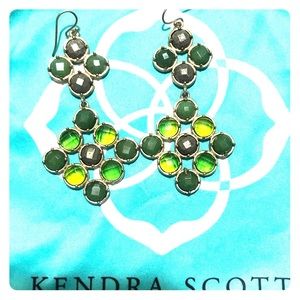 Kendra Scott Green Earrings